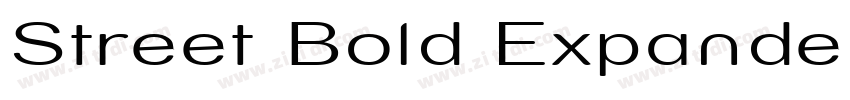 Street Bold Expanded字体转换